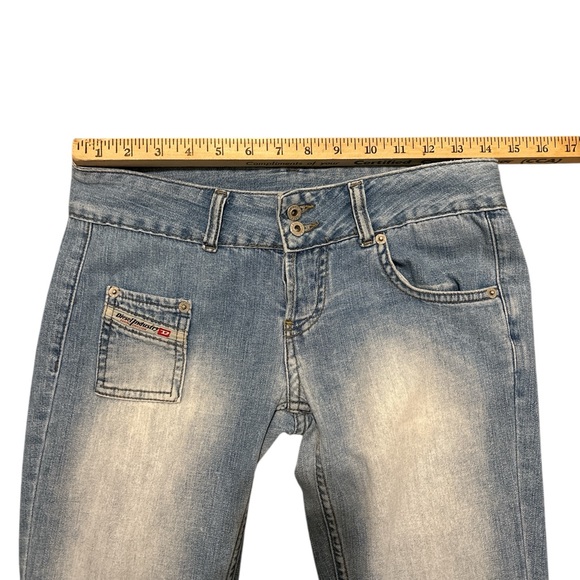 Diesel KULTER Jeans Women’s 28 Low Rise Bootcut Y2K Made in Italy - Picture 6 of 12